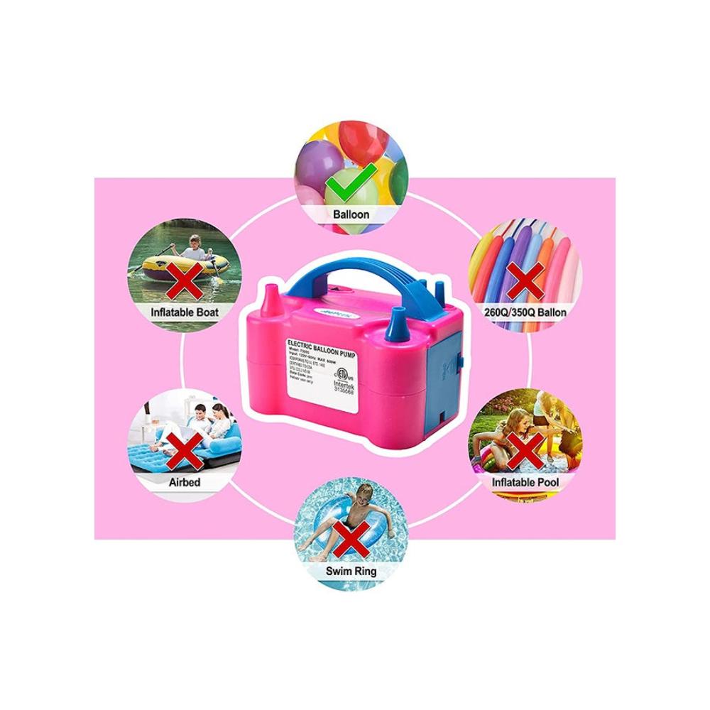  مضخة بالونات كهربائية بحجم - 21x16.5x14 سم