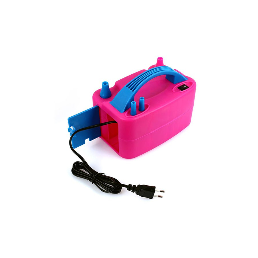  منفاخ هواء كهربائي للبالونات وردي - 20x15x13 سم