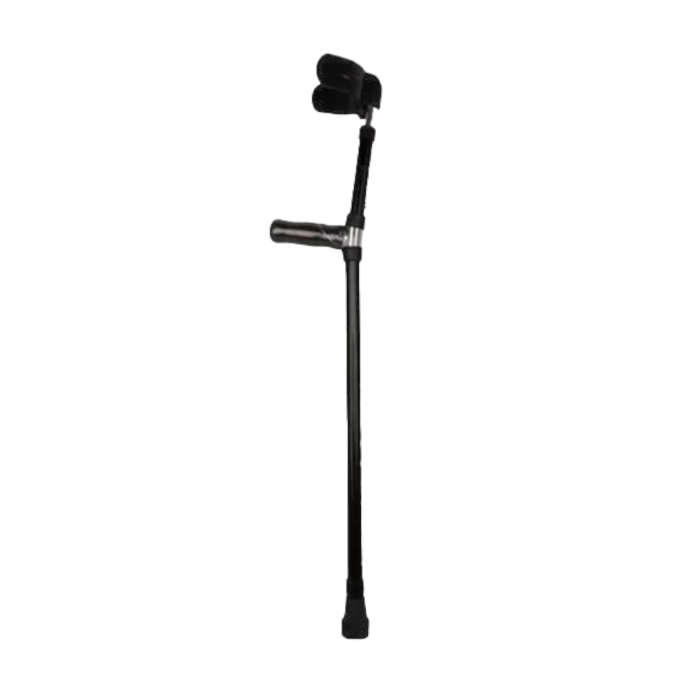 عصا عكاز بمرفق متحرك مصنوع من الالمنيوم موديل mk21 - أسود