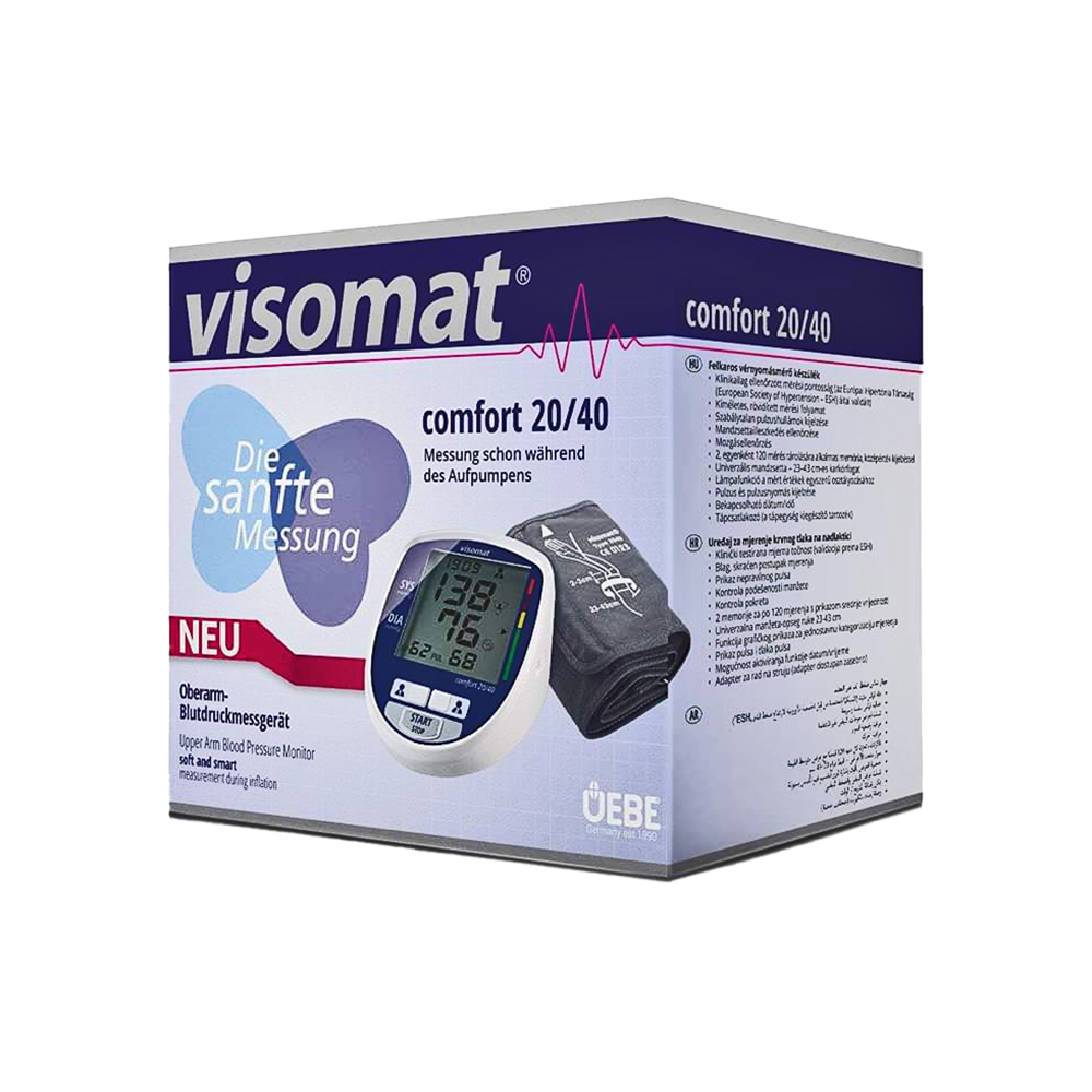 فيسومات كومفورت 20/40 جهاز قياس ضغط الدم الإلكتروني - أبيض