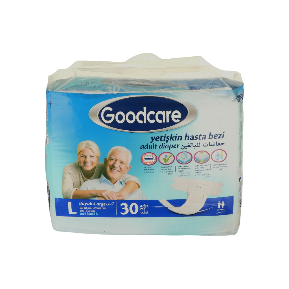 قود كير حفاضات للبالغين حجم كبير مقاس 100 - 150 سم - 30 قطعة