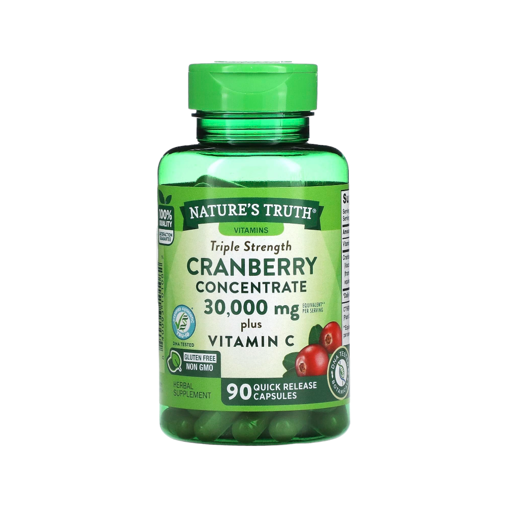 ناتشرز تروث مكمل غذائي عشبي مركز التوت البري 30.000 مجم مع فيتامين سي - 90 كبسولة