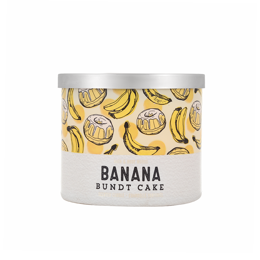 باث آند بودي وركس شمعة معطرة فواحة بنانا باوند كيك - 411 جم