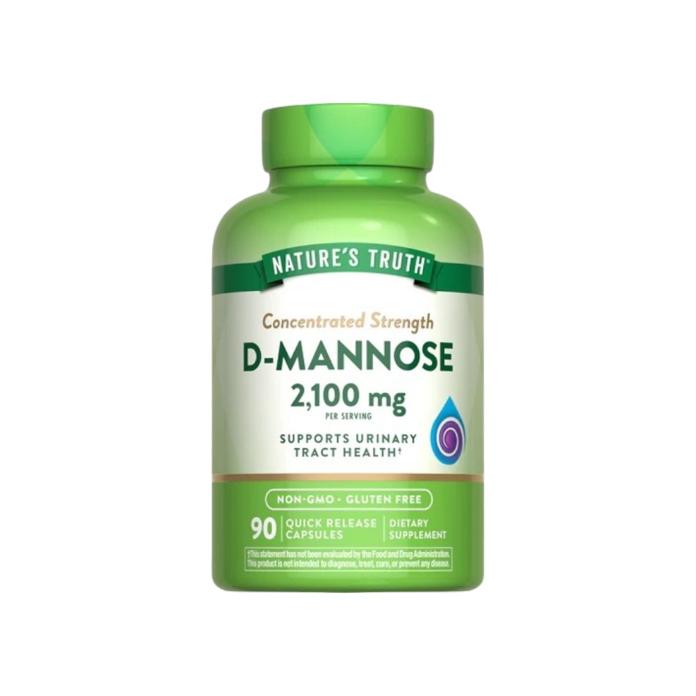 ناتشرز تروث د-مانوز مكمل غذائي لدعم صحة المسالك البولية - 90 كبسولة