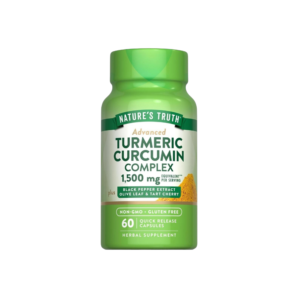 ناتشرز تروث كركمين 1500 مجم مكمل غذائي لدعم صحة المفاصل والمناعة - 60 كبسولة