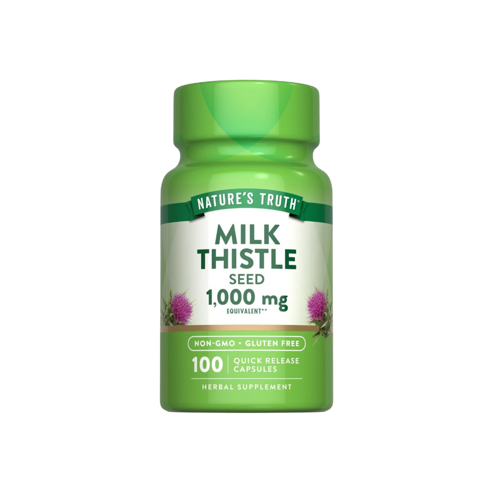 ناتشرز تروث مستخلص بذور الشوك الحليب 1000 مجم لدعم صحة الكبد - 100 كبسولة
