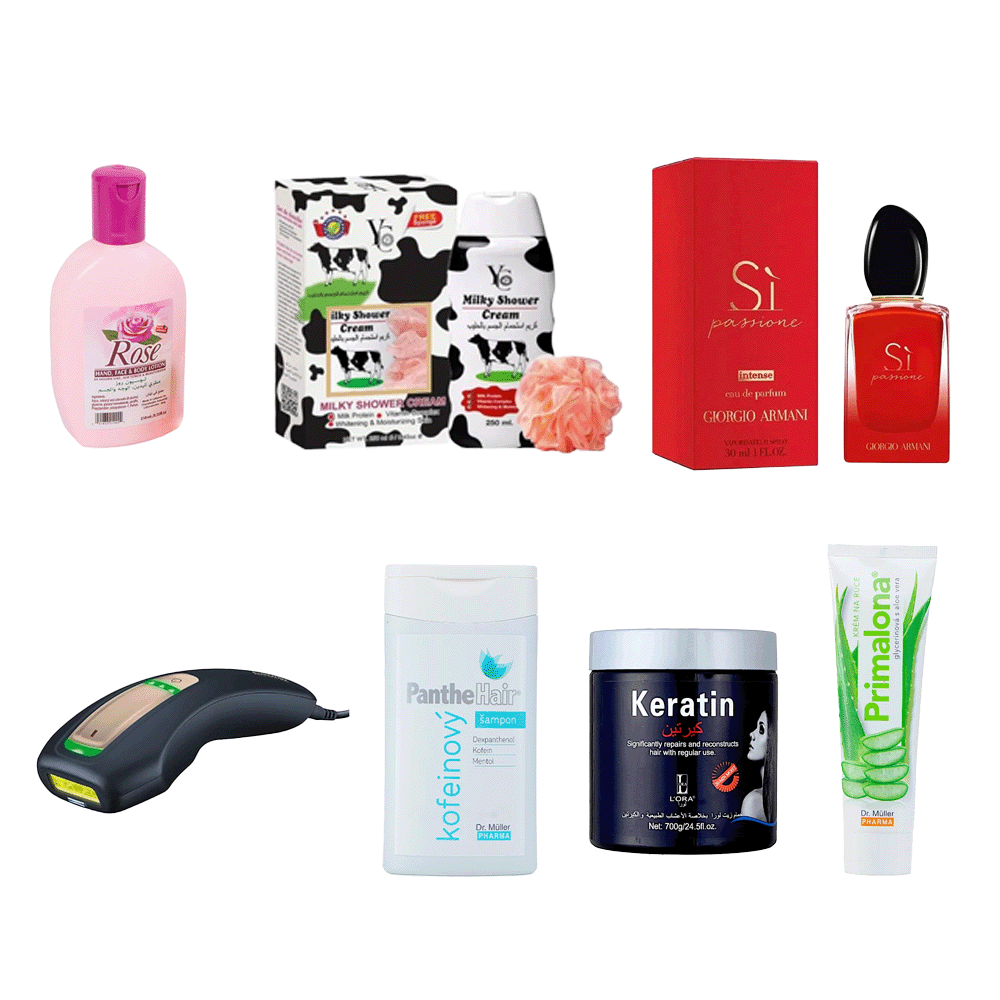 بكج العناية بالشعر و الجسم - 8 قطع
