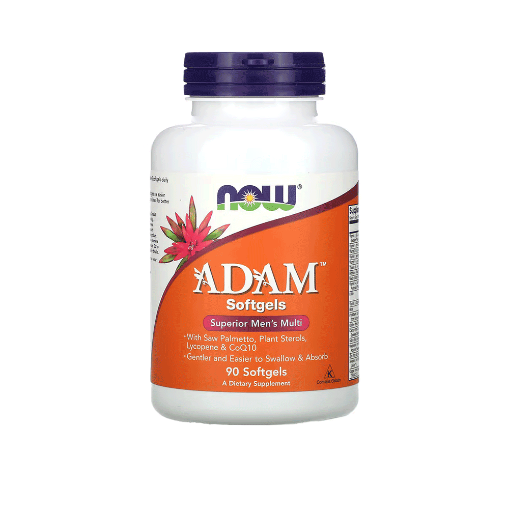 ناو آدم كبسولات جيلاتينية متعددة الفيتامينات والمعادن للرجال - 90 كبسولة 