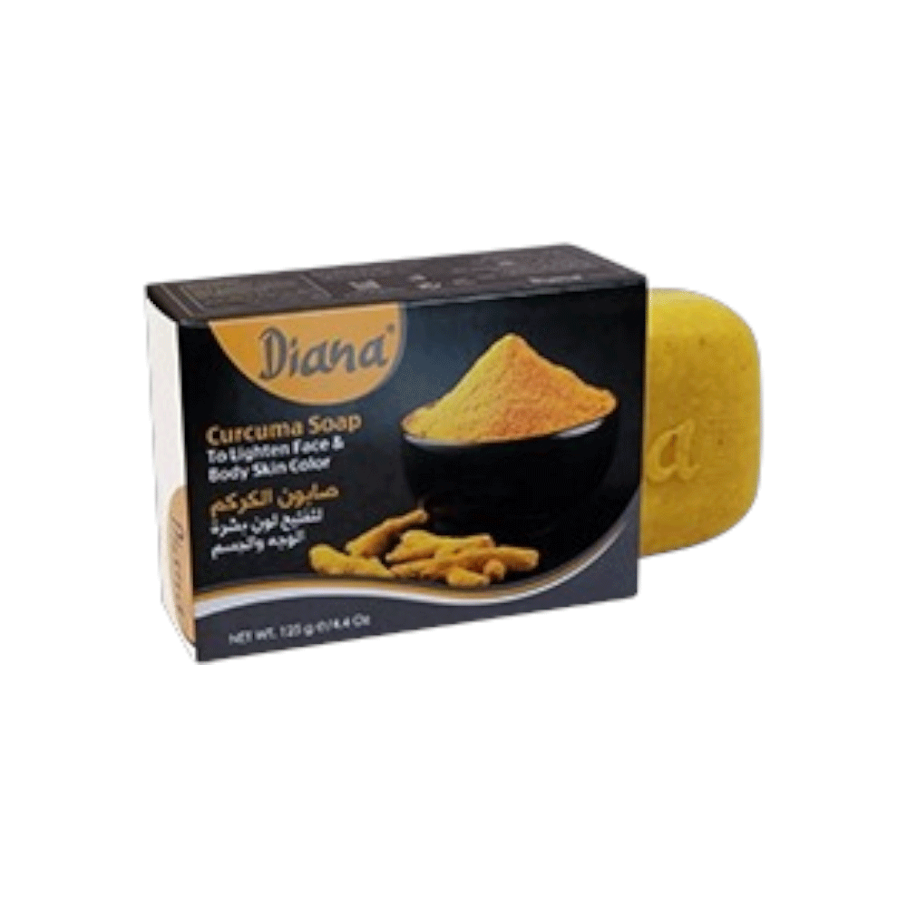 ديانا صابون الكركم لتفتيح بشرة الوجه و الجسم - 125 جم 