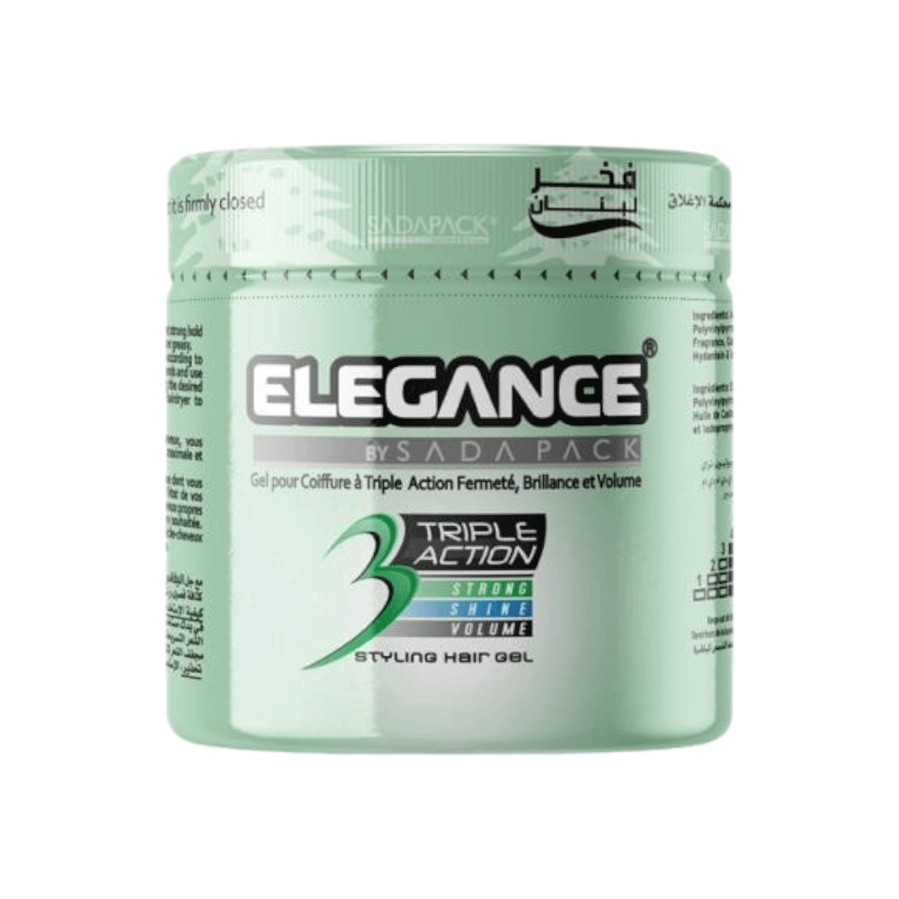 إليغانس جل تصفيف الشعر ثلاثي المفعول 500 مل - أخضر