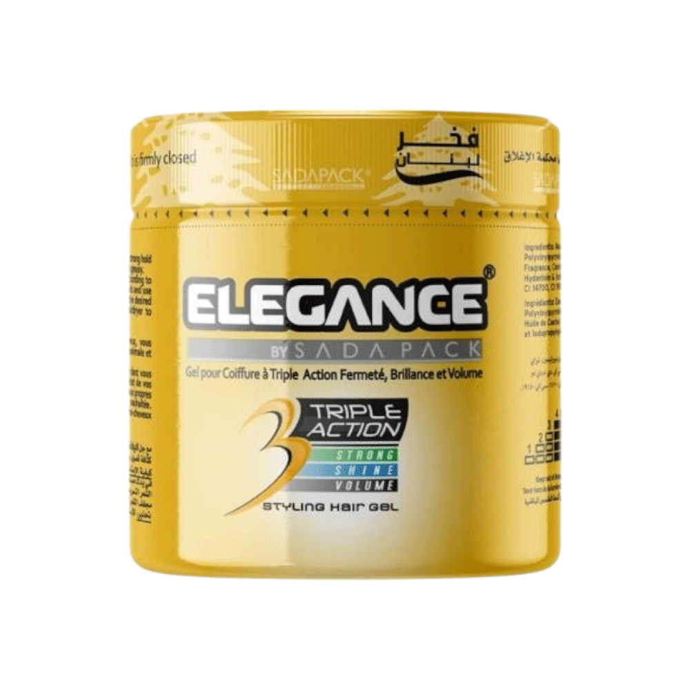 إليغانس جل تصفيف الشعر ثلاثي المفعول 500 مل - ذهبي