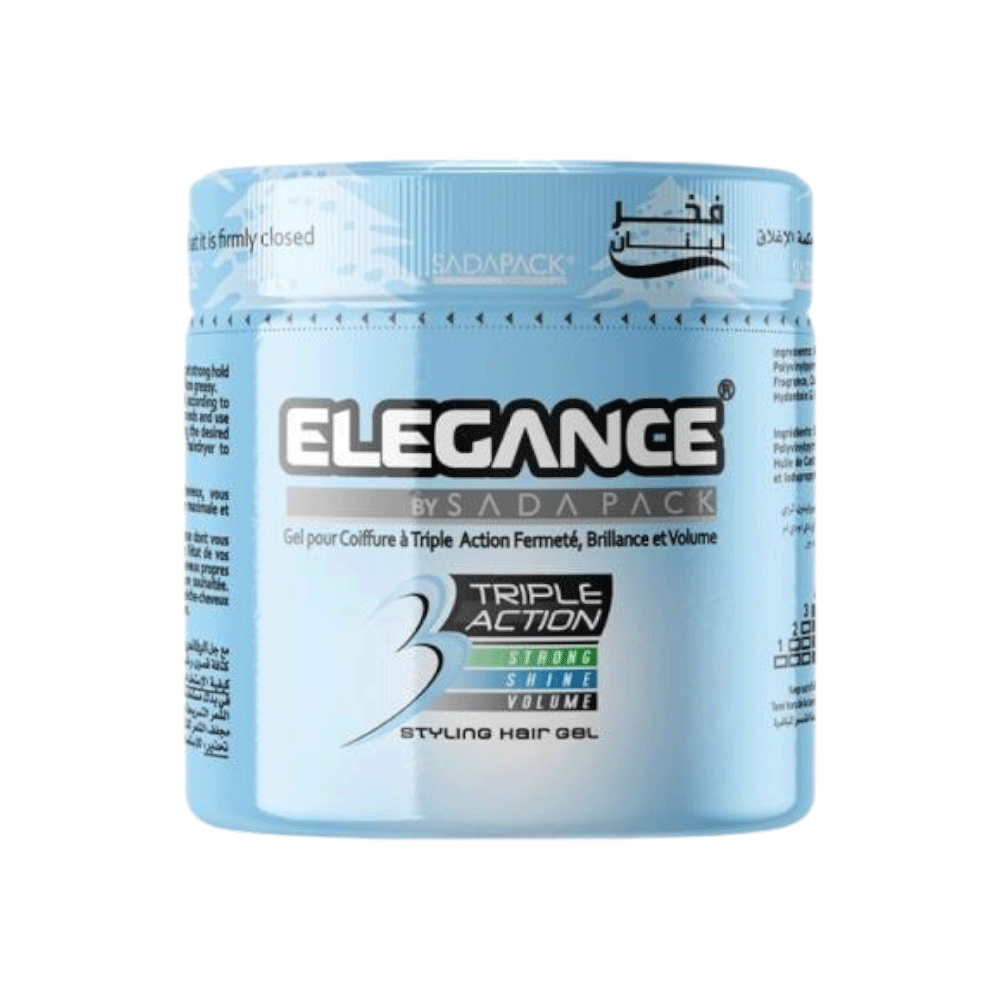 إليغانس جل تصفيف الشعر ثلاثي المفعول 500 مل - سماوي