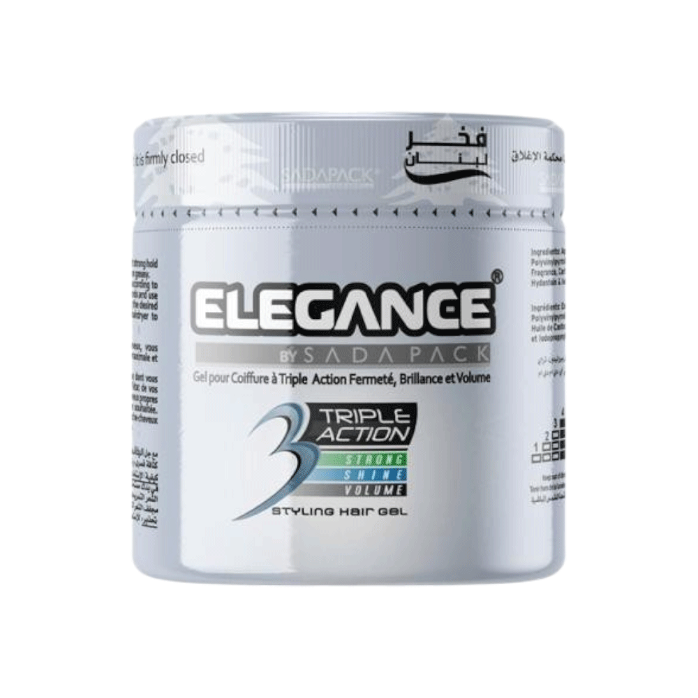 إليغانس جل تصفيف الشعر ثلاثي المفعول 500 مل -  فضي