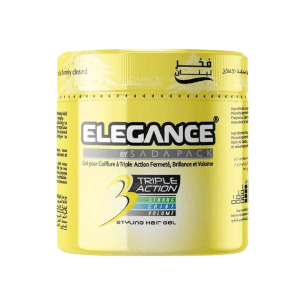 إليغانس جل تصفيف الشعر ثلاثي المفعول 500 مل - أصفر