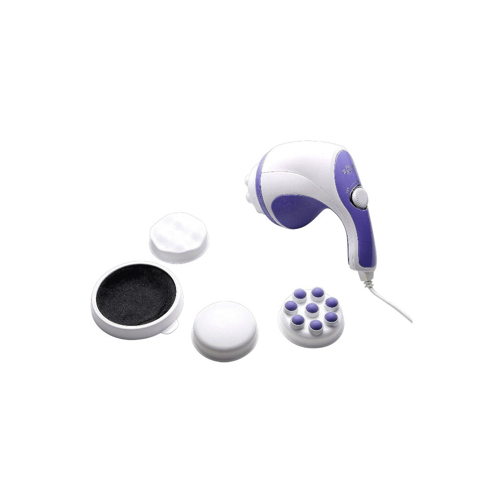 جهاز تدليك دوار محمول لتنحيف و إسترخاء الجسم - أبيض 