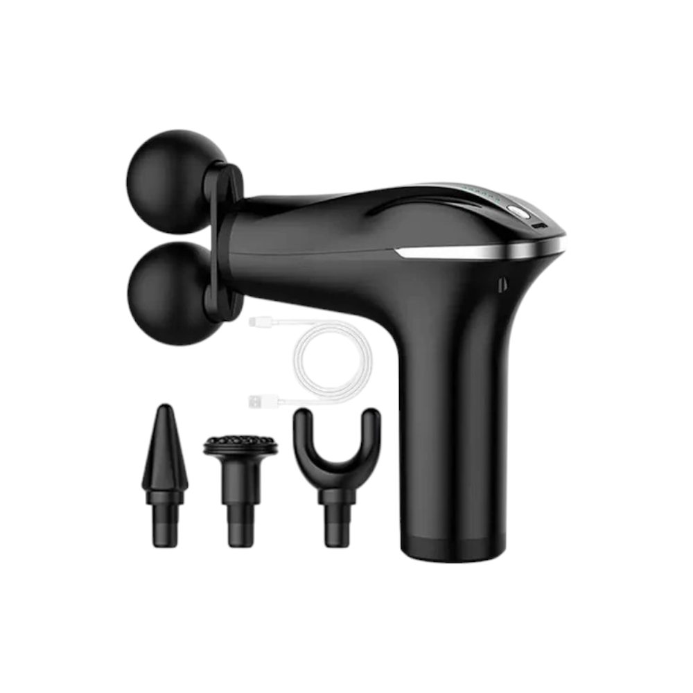 جهاز تدليك العضلات بالإهتزاز الكهربائي لمعالجة الأنسجة العميقة و تدليك العضلات - أسود 