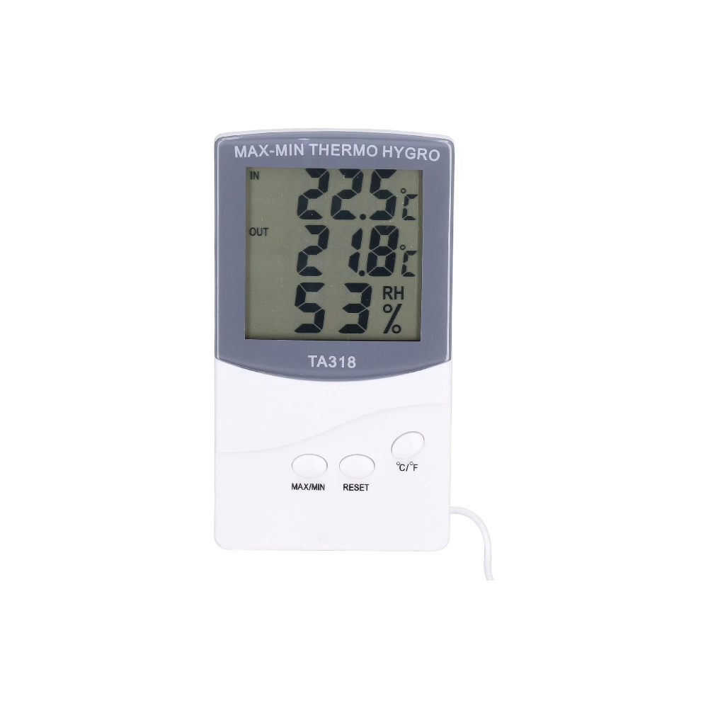 جي دي إتش دبليو مقياس حرارة الغرفة الرقمي للمنزل والمكتب والحضانة - أبيض 