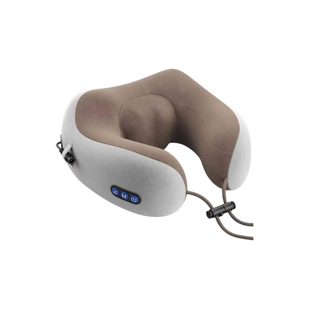 جهاز تدليك الرقبة الكهربائي متعدد الوظائف -  بني 