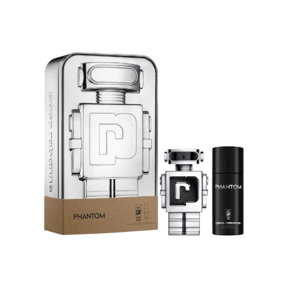 باكو رابان طقم عطر فانتوم الأصلي للرجال 100 مل + مزيل عرق 150 مل 