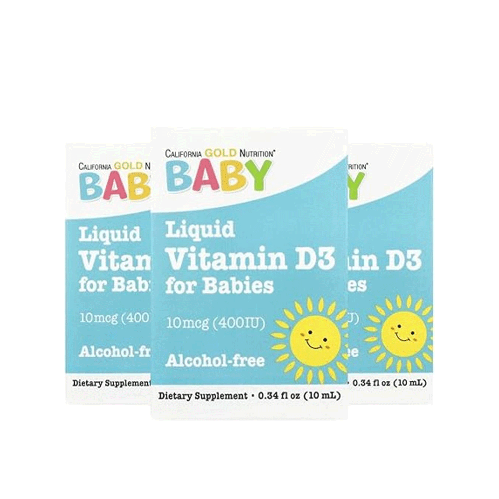 كاليفورنيا جولد نيوتريشن فيتامين سائل د3 للأطفال 10 مكجم - 400 وحدة دولية