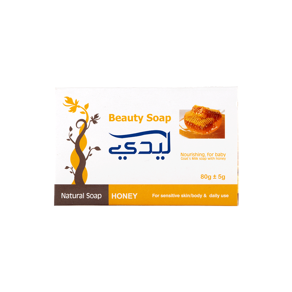 ليدي صابون تجميلي بحليب الماعز والعسل للبشرة - 80 جم