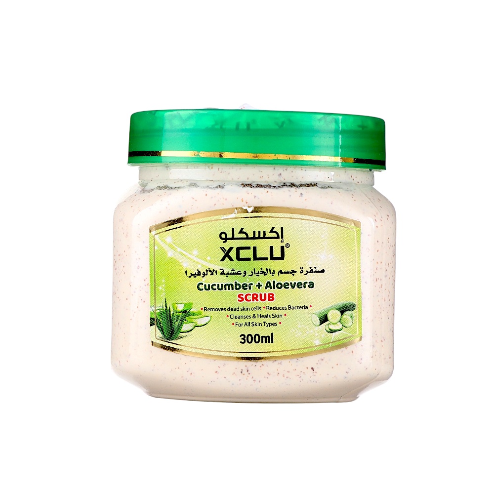 إكسكلو صنفرة جسم بالخيار وعشبة الألوفيرا - 300 مل