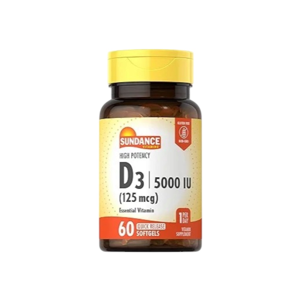 صندانس مكمل غذائي يحتوي على فيتامين D3 5000 وحدة دولية 125 ميكروغرام 60 قرص