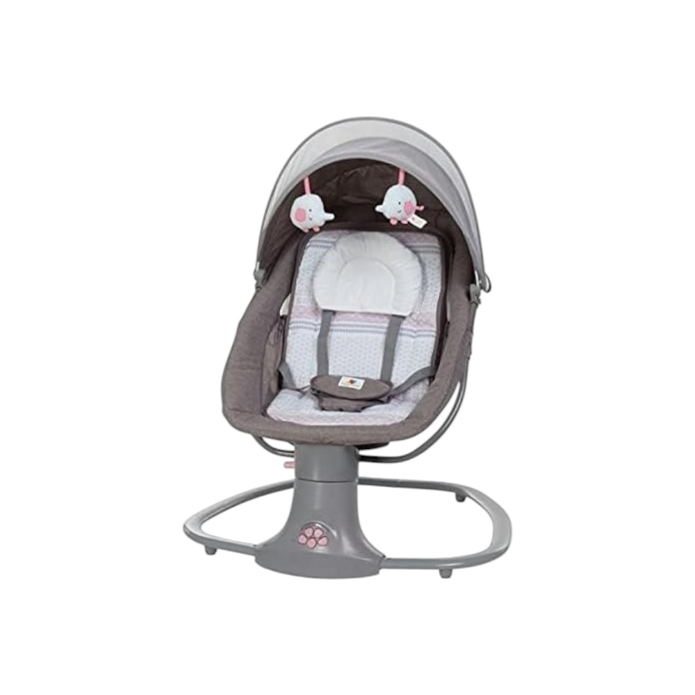 كرسي أطفال هزاز ماستليا مع جهاز تحكم عن بعد - رمادي 