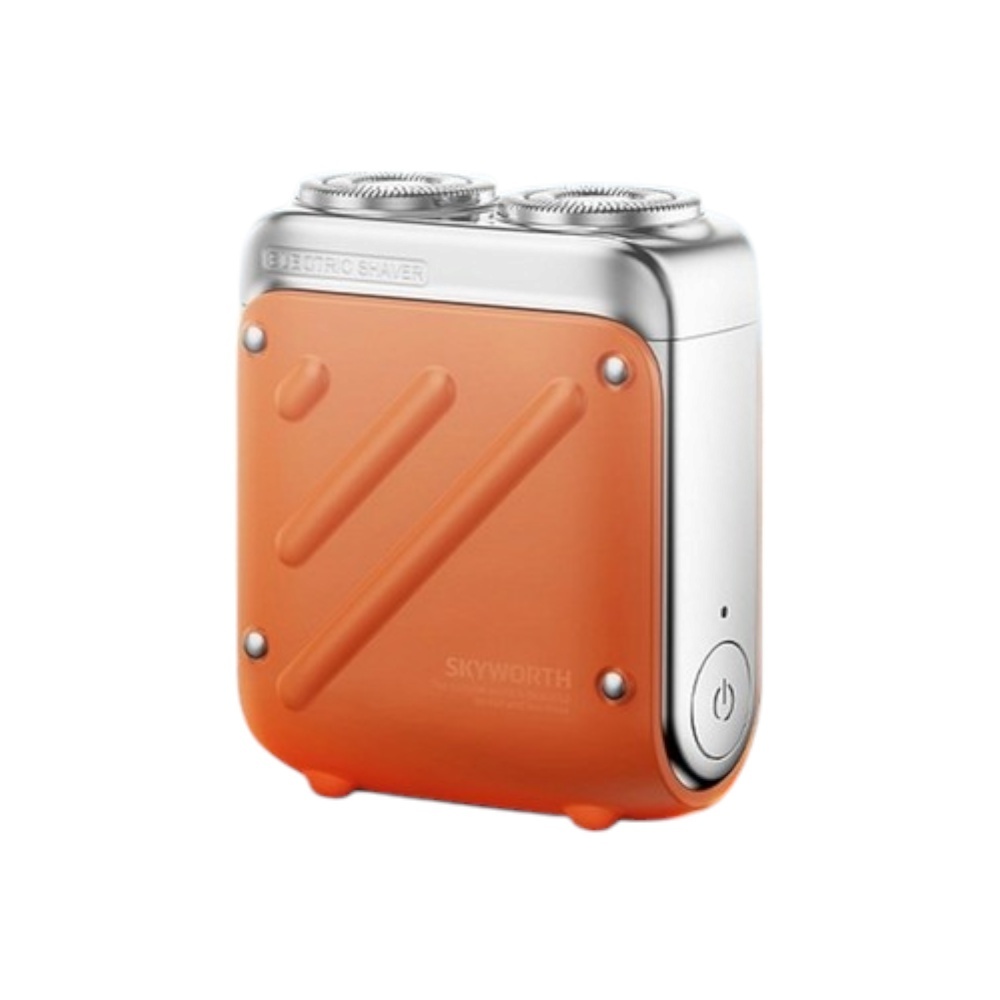 ماكنة حلاقة كهربائية مع حقيبة - برتقالي