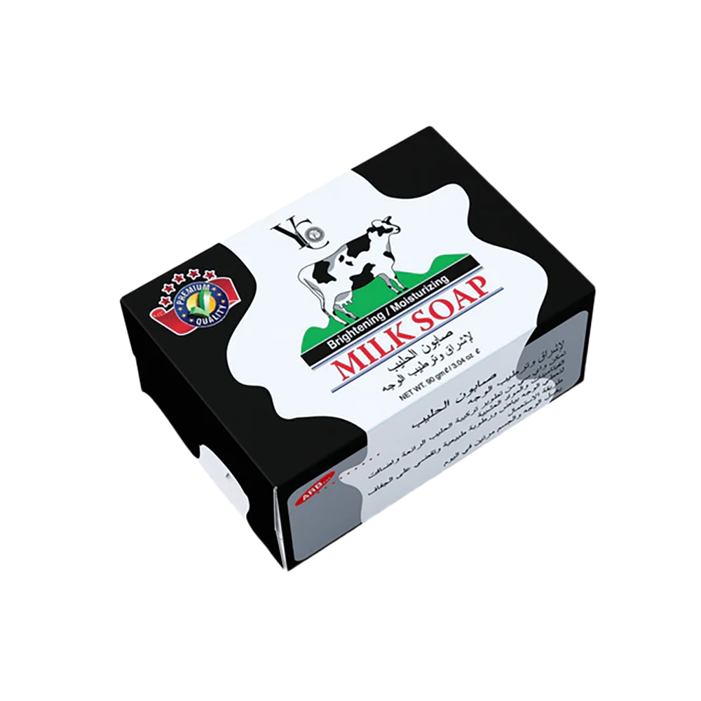 صابونة واي سي بالحليب لتفتيح وإشراقة وترطيب الوجه - 90 جرام