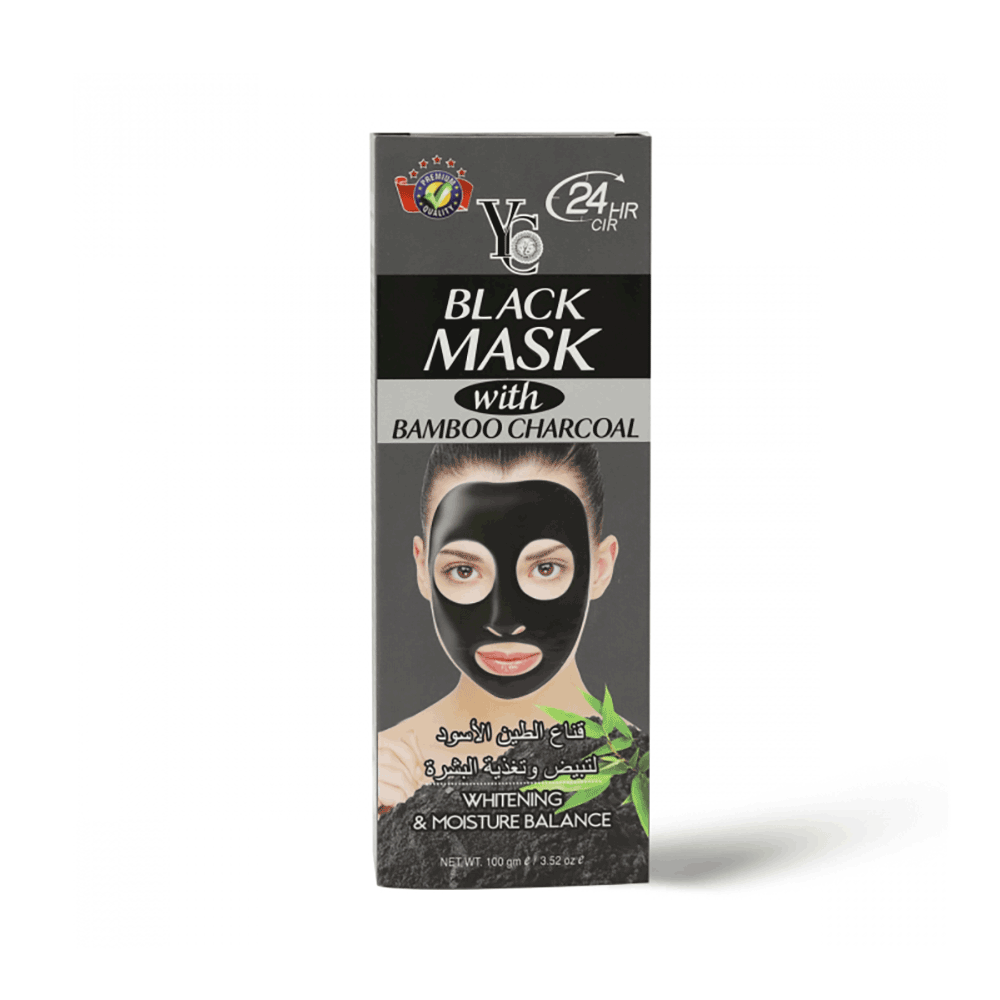 قناع واي سي بالفحم والخيزران لتبييض الوجه - 100 ملي