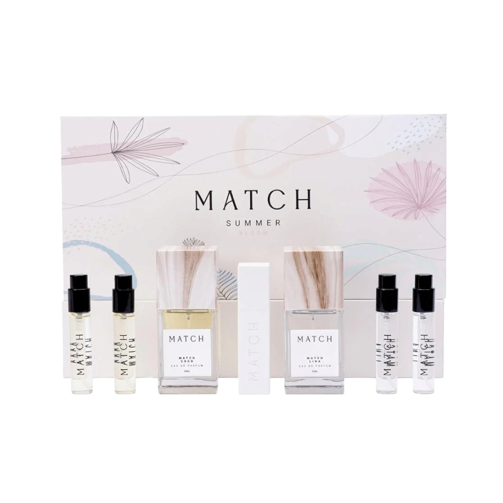 مجموعة عطور  الصيف من ماتش بلوم  للنساء  -6 عبوات