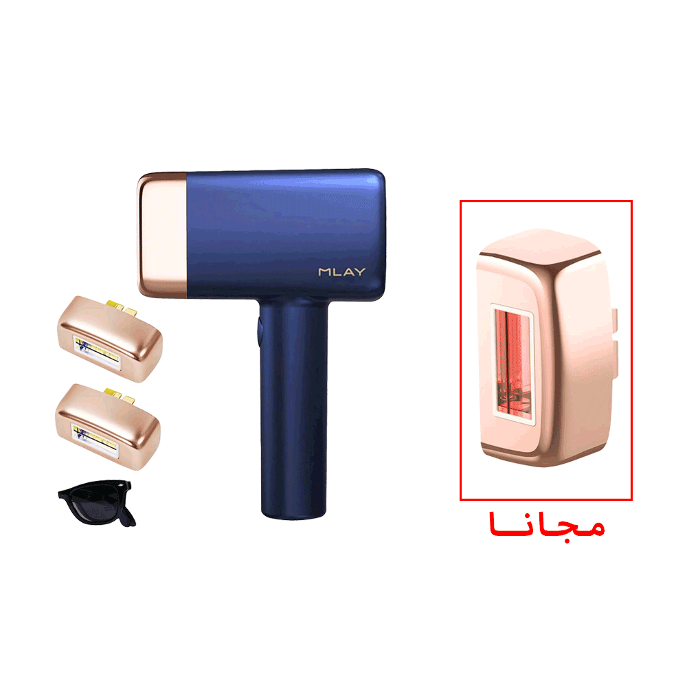 جهاز ليزر  ملاي  لإزالة الشعر 500000 ومضة مع وظيفة التبريد الثلجي موديل T14 + عدسة ليزر ملاي لنضارة البشرة موديل T14 SR مجاني