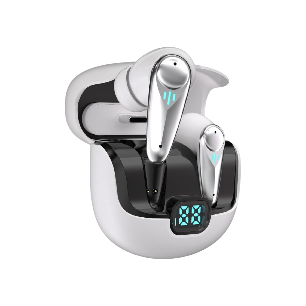 سماعات ألعاب لاسلكية جياشينج بتقنية ANC وبقوة بلوتوث 5.4 موديل b13c773a - أبيض