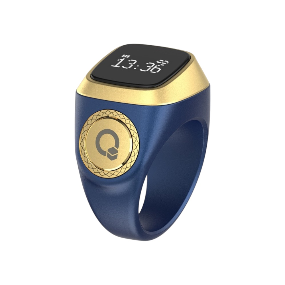 خاتم ذكي لعد التسبيح بتقنية شاشة OLED وبميزة مقاومة الماء IP69 - أحمر