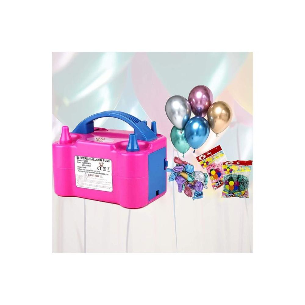  مجموعة بالونات مع مضخة كهربائية - 100 قطعة
