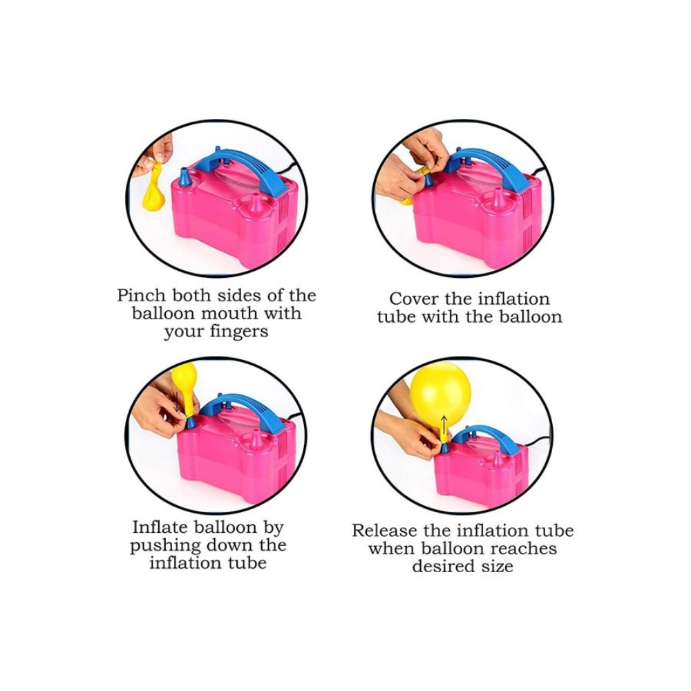  مجموعة بالونات مع مضخة كهربائية - 100 قطعة