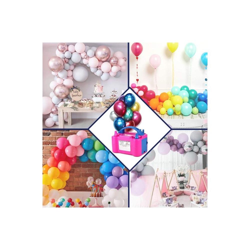  مجموعة بالونات مع مضخة كهربائية - 100 قطعة