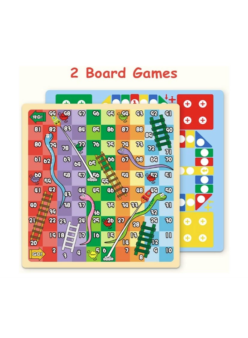 لعبة مرح لوحة رسم مغناطيسية بجانبين بتصميم بطريق - 46 قطعة