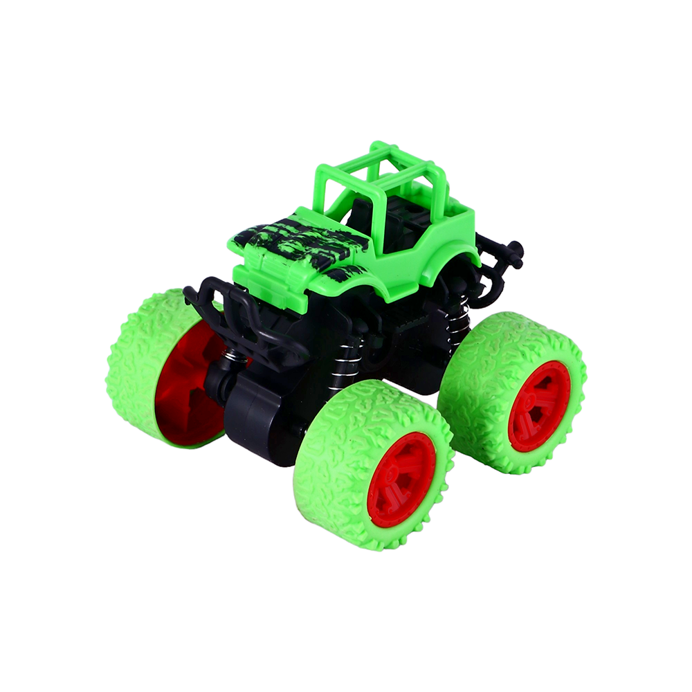 لعبة سيارة الطرق الوعرة اليدوية للأطفال البلاستيك - أخضر