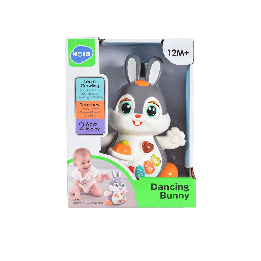 هولا تويز لعبة أرنب راقص موسيقي - متعدد الألوان