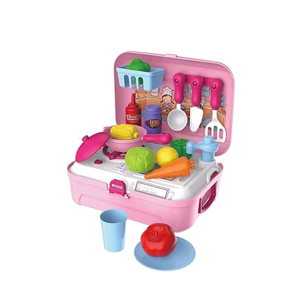 فن بلاست مجموعة أدوات المطبخ مع حقيبة ظهر - 24 قطعة