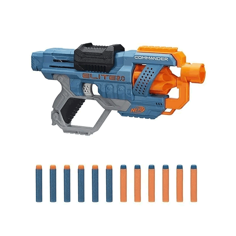 نيرف لعبة مسدس إليت 2.0 كوماندر رود 6  - 12 طلقة 