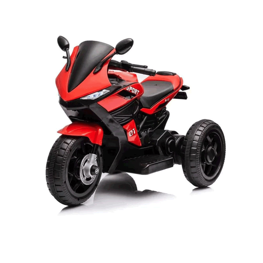 دراجة أطفال كهربائية بابي ببطارية قابلة للشحن موديل BMB118 - أحمر