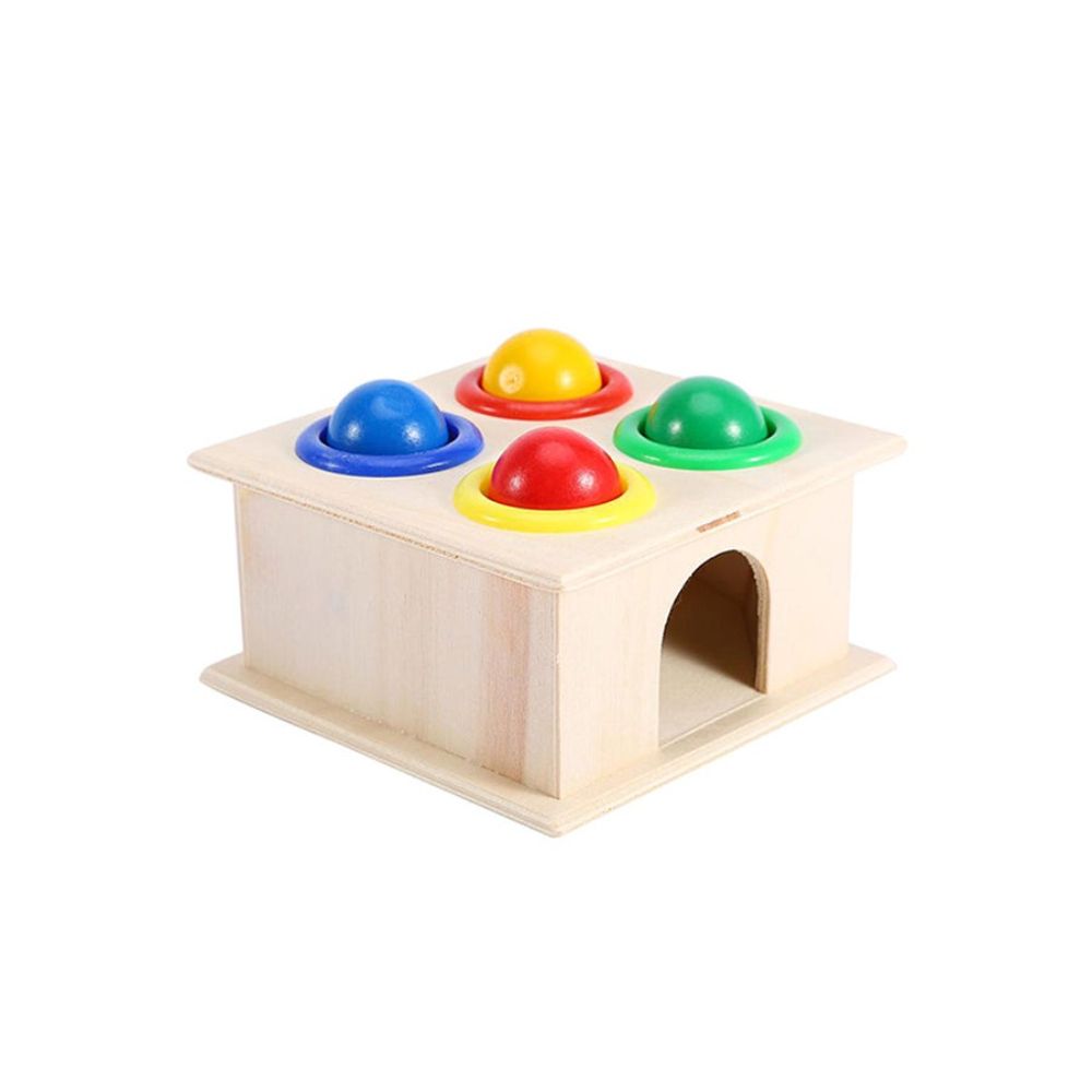  لعبة المطرقة والكرات الخشبية الملونة للأطفال - موديل 102421623068