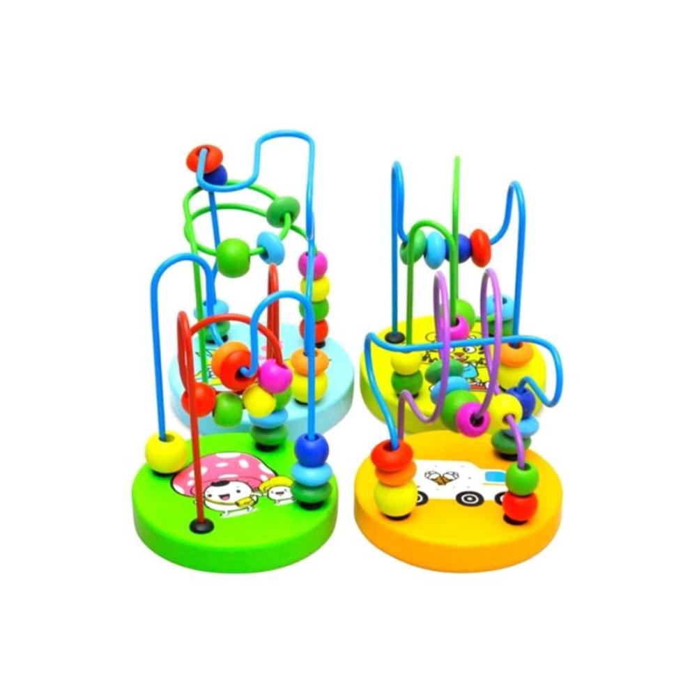  كول بيبي لعبة متاهة الخرز الخشبية للأطفال 