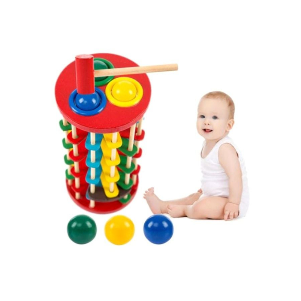 بيوينتي لعبة طرق خشبية - 25x12 سم