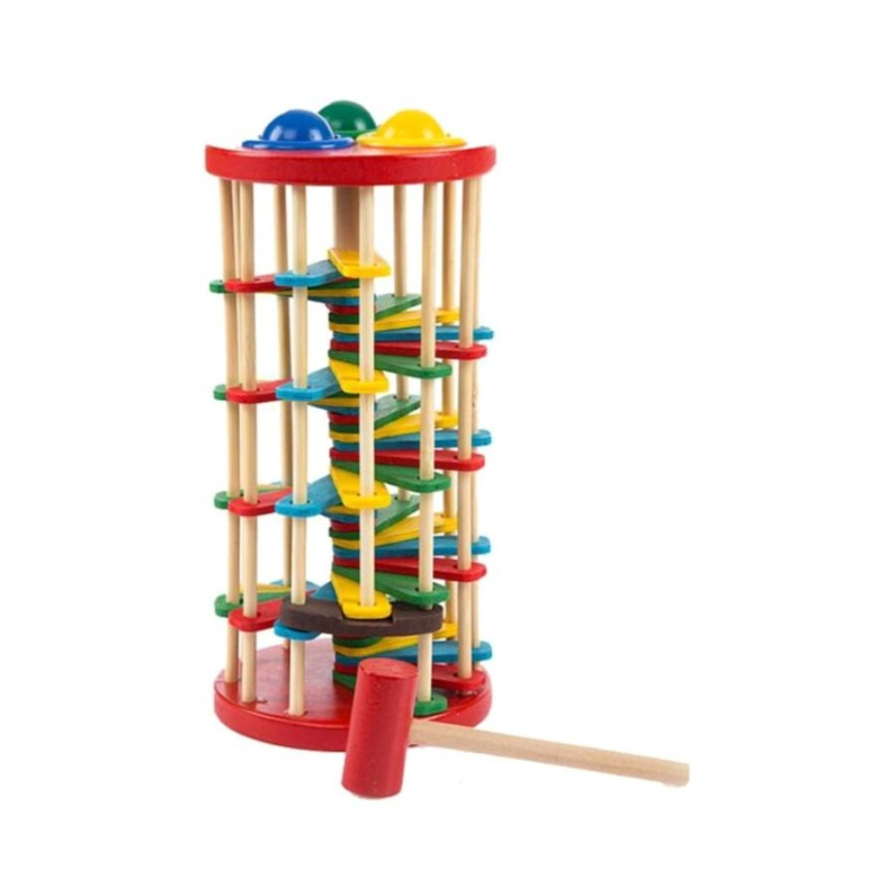 بيوينتي لعبة طرق خشبية - 25x12 سم