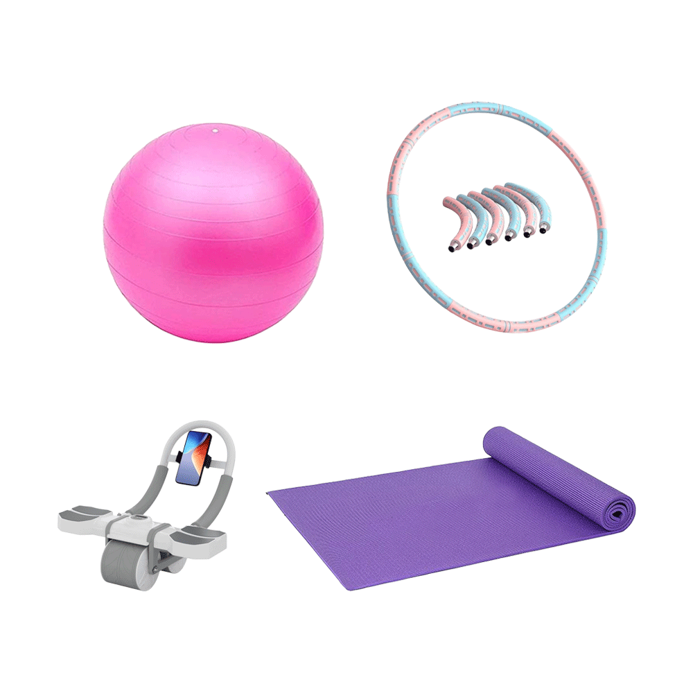 مجموعة أدوات تمارين اللياقة البدنية - 4 قطع