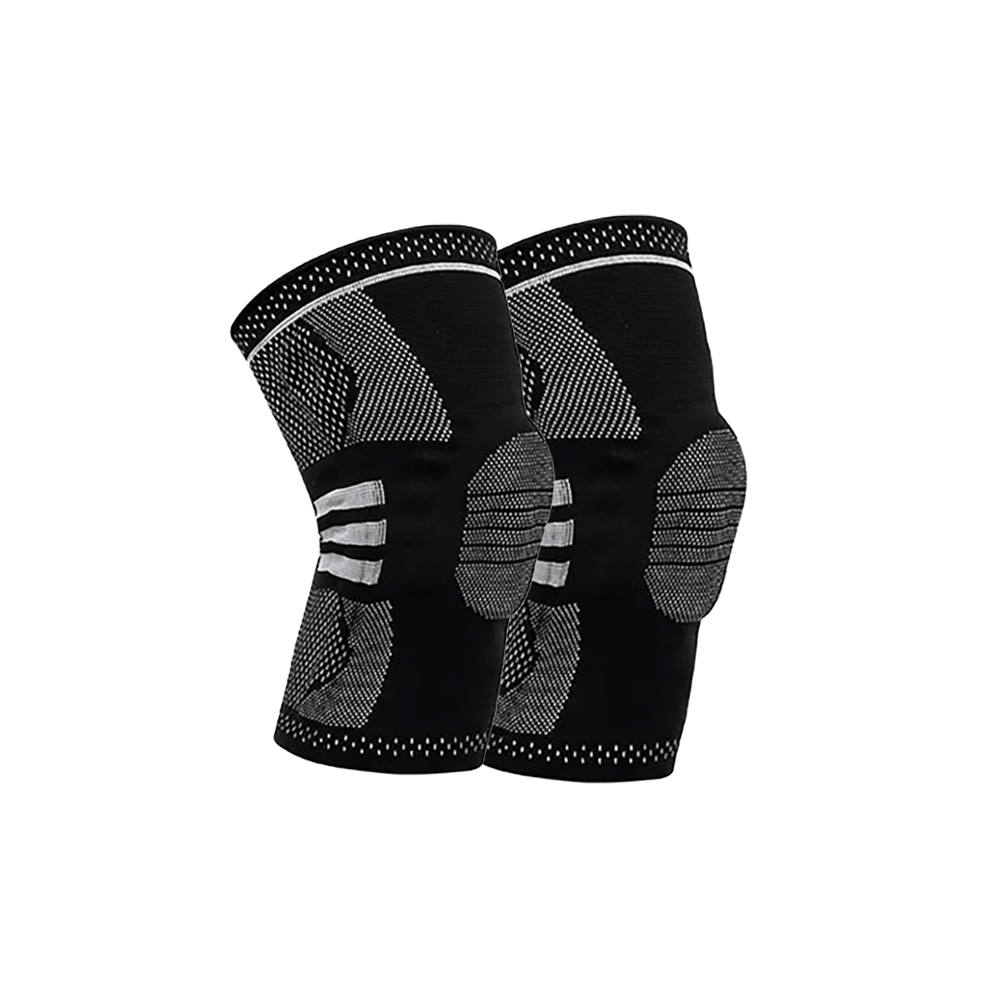 زوج جوارب داعمة للركبة موديل 2024 - أسود